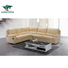 2020 New Home Recliner Leather Modern Leisure Wood Frame Sofa Furniture Set